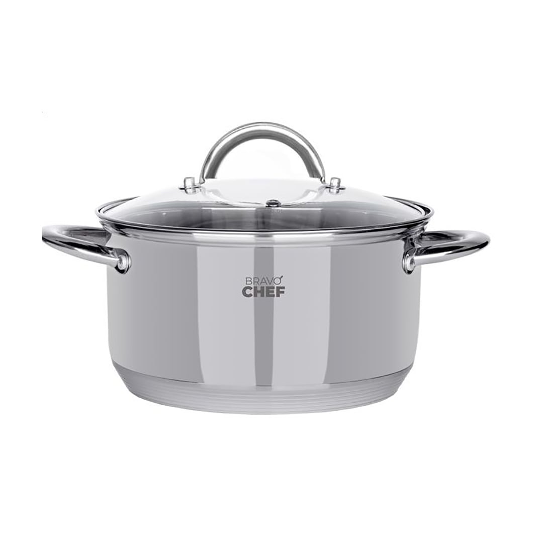 Каструля BRAVO CHEF з кришкою, 18 см, 2.6 л (BC-2001-18)